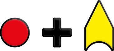 Symbool Rood+Geel hip