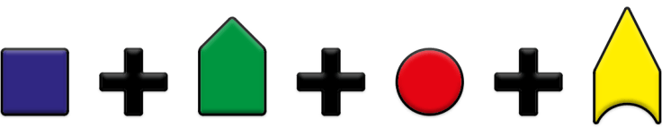 Blauw+Groen+Rood+Geel